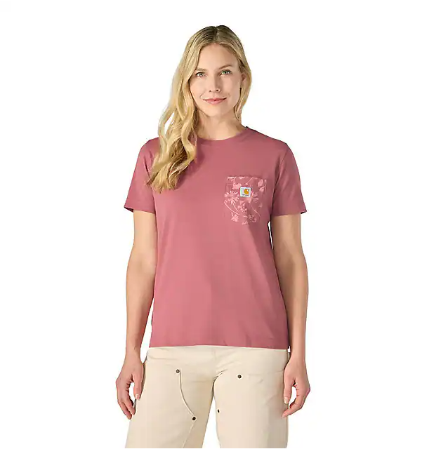 W Irvine Relaxed Floral Pocket T-Shirt - 107869