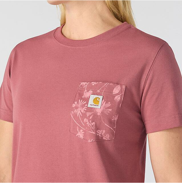 W Irvine Relaxed Floral Pocket T-Shirt - 107869
