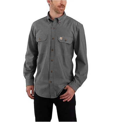 M Loose Fit Midweight Chambray Long-Sleeve Shirt - 104368