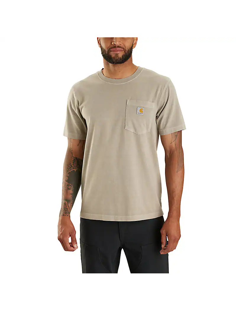 M Re-Engineered Relaxed Fit Lightweight Short-Sleeve Garment Dyed Pocket T-Shirt - 106252