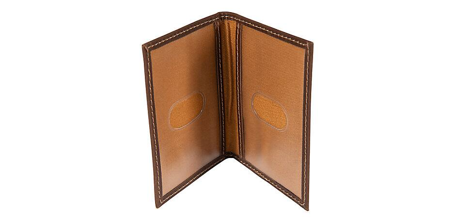 Leather Triple-Stitched Passcase Wallet