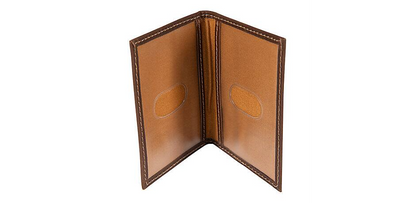 Leather Triple-Stitched Passcase Wallet