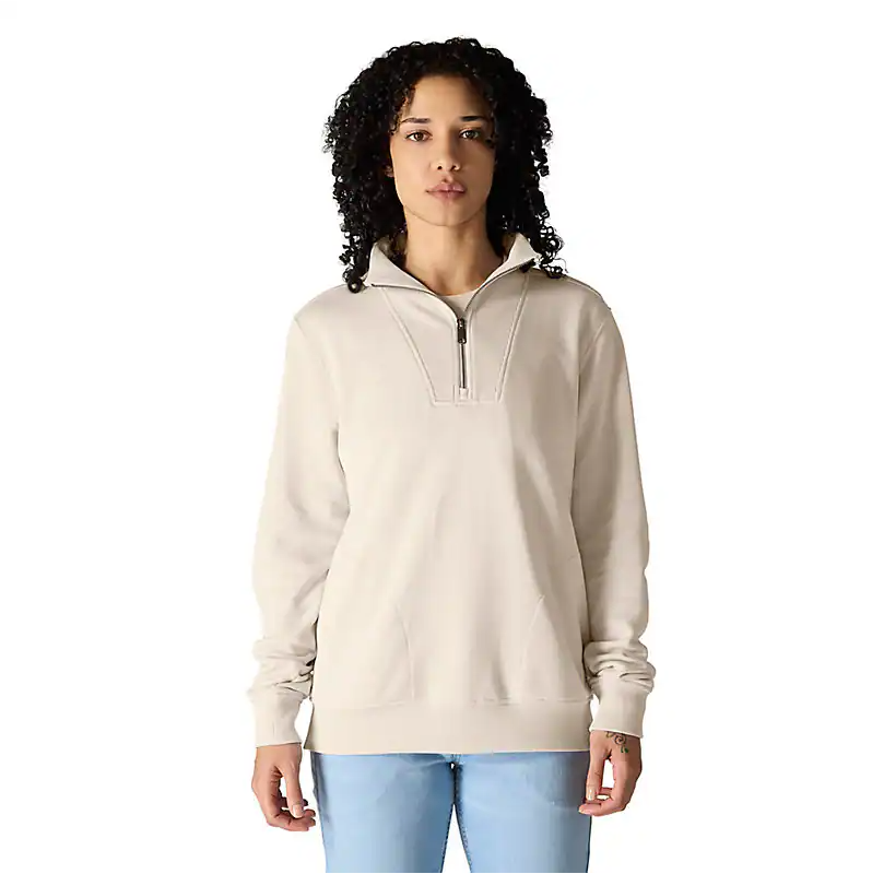 W Tencel Fiber Series Relaxed Fit Half-Zip Sweatshirt - 106451