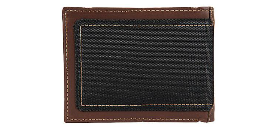 Leather Triple-Stitched Passcase Wallet