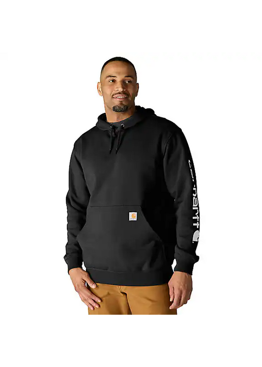 K288 Loose Fit Midweight Logo Sleeve Graphic Hoodie - Core Shades