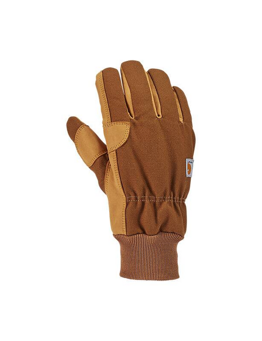 Insulated Duck Synthetic Leather Knit Cuff Glove