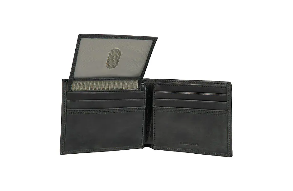 Leather Triple-Stitched Passcase Wallet