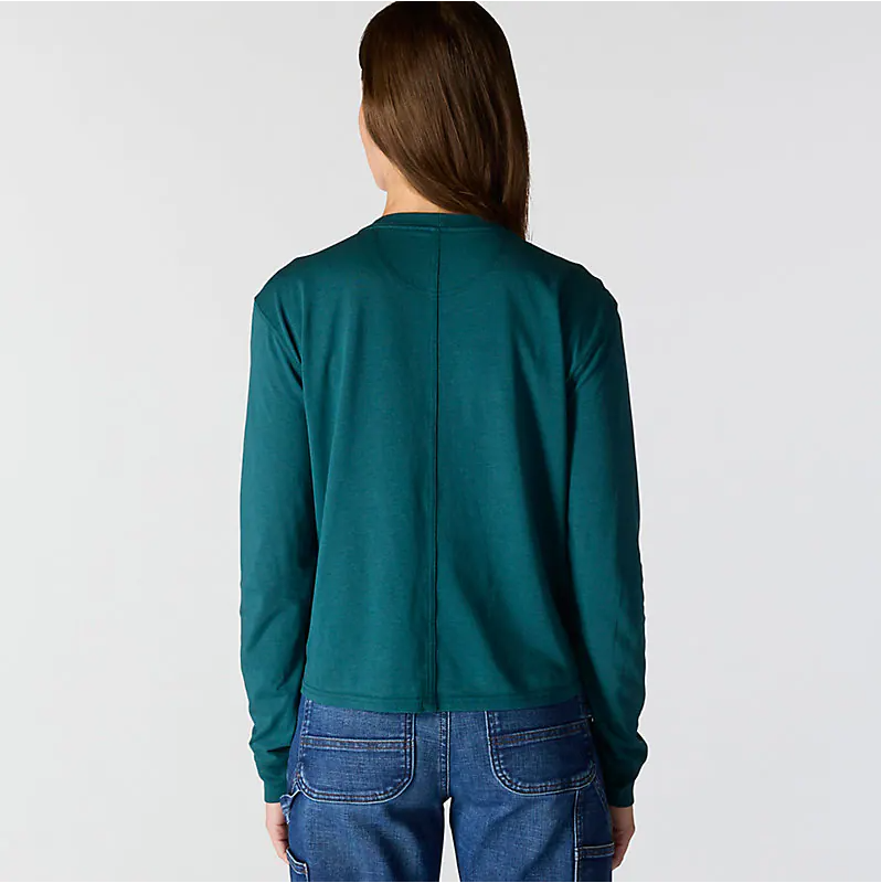 W Tencel Series Loose Fit LS Pocket T-Shirt - 106121