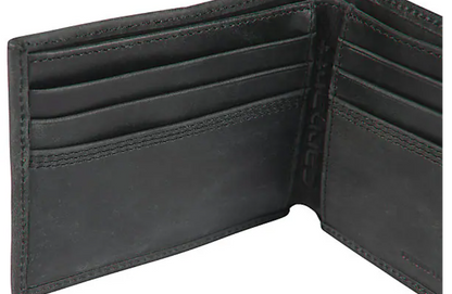 Leather Triple-Stitched Passcase Wallet