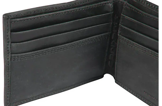 Leather Triple-Stitched Passcase Wallet