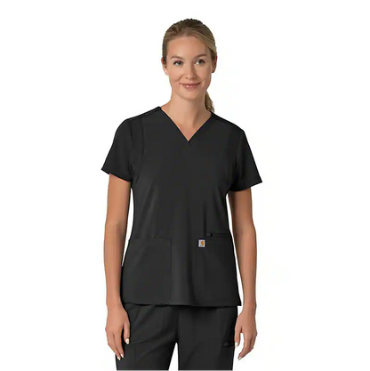 W Force Cross-Flex Flex Panel V-Neck Scrub Top
