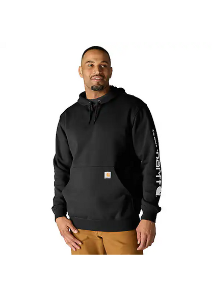 K288 Loose Fit Midweight Logo Sleeve Graphic Hoodie - Core Shades