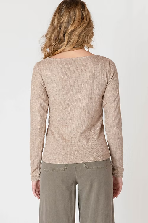 Boatneck Textured Top