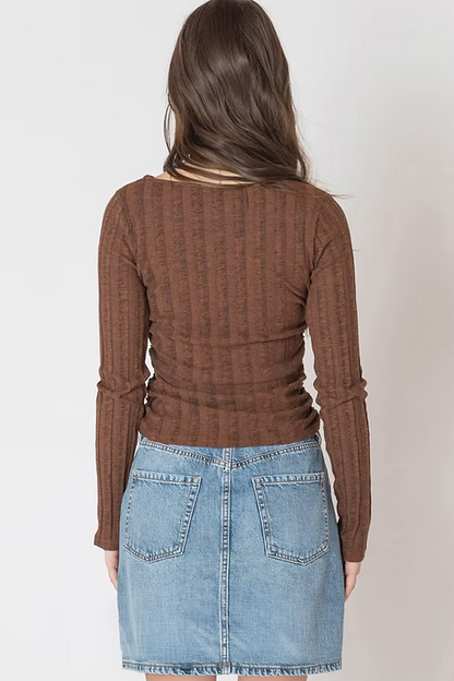 Wide Ribbed Top