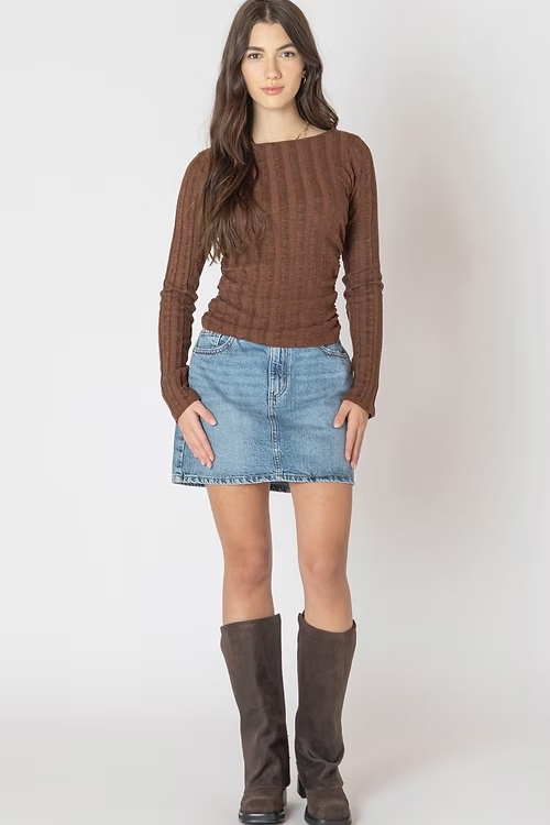 Wide Ribbed Top
