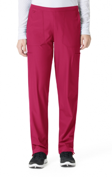 .Flat Front Straight Leg Pant