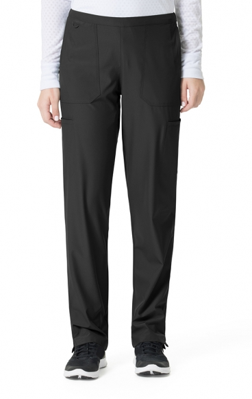 .Flat Front Straight Leg Pant