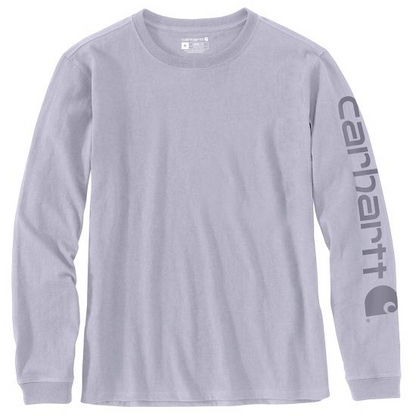 W Loose Fit Heavyweight Long-Sleeve Logo Sleeve Graphic T-Shirt - 103401
