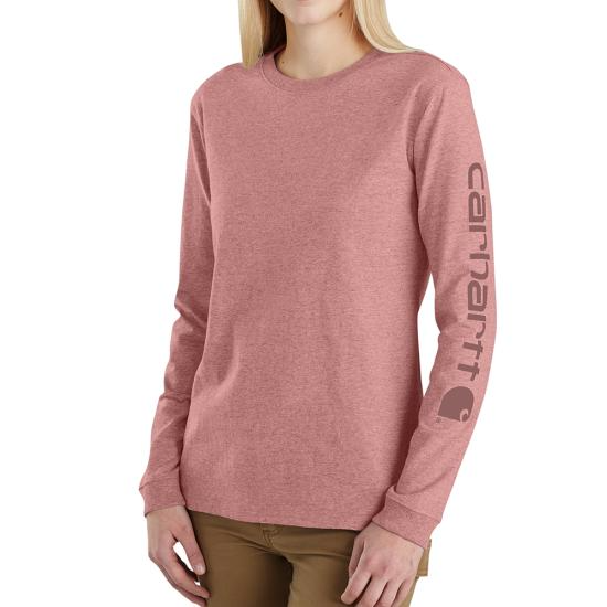 W Loose Fit Heavyweight Long-Sleeve Logo Sleeve Graphic T-Shirt - 103401