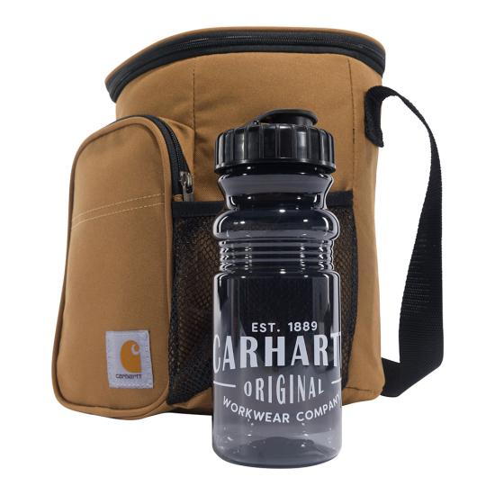 Insulated 10 Can Vertical Cooler + Water Bottle