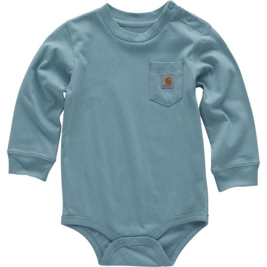 .Long-Sleeve Pocket Bodysuit