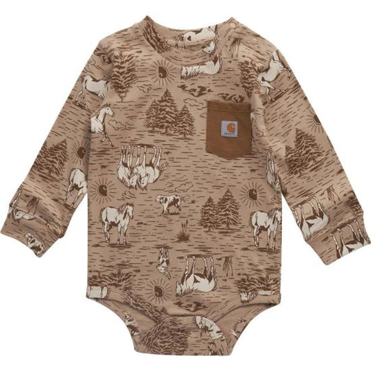Long-Sleeve Pocket Bodysuit