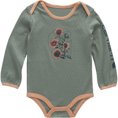 Long-Sleeve Floral C Bodysuit