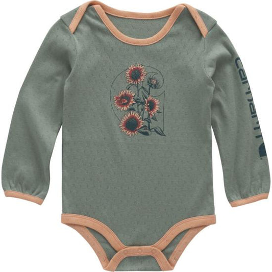 Long-Sleeve Floral C Bodysuit