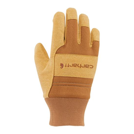 Junior - Synthetic Suede Knit Cuff Glove