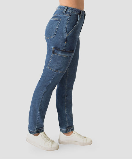 .Cargo Denim Jogger