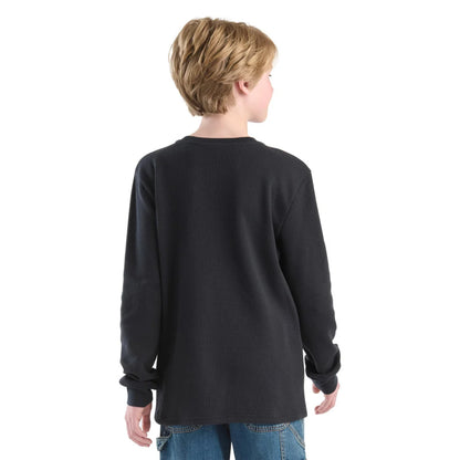 Long-Sleeve Henley Pocket T-Shirt