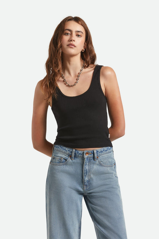 Pointelle Slim Fit Tank