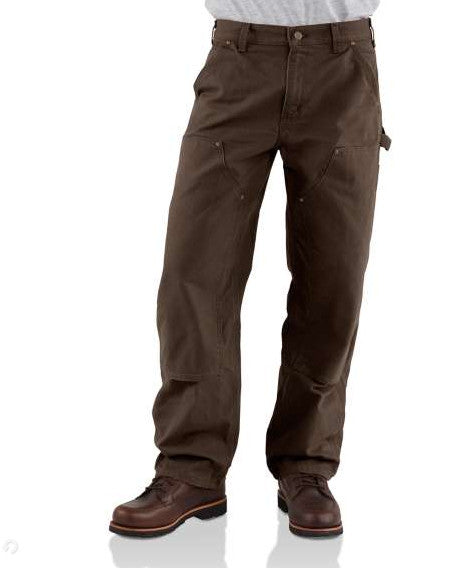M Loose Straight Washed Duck Double-Front Dungaree - B136