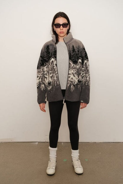 Printed Sherpa Fleece