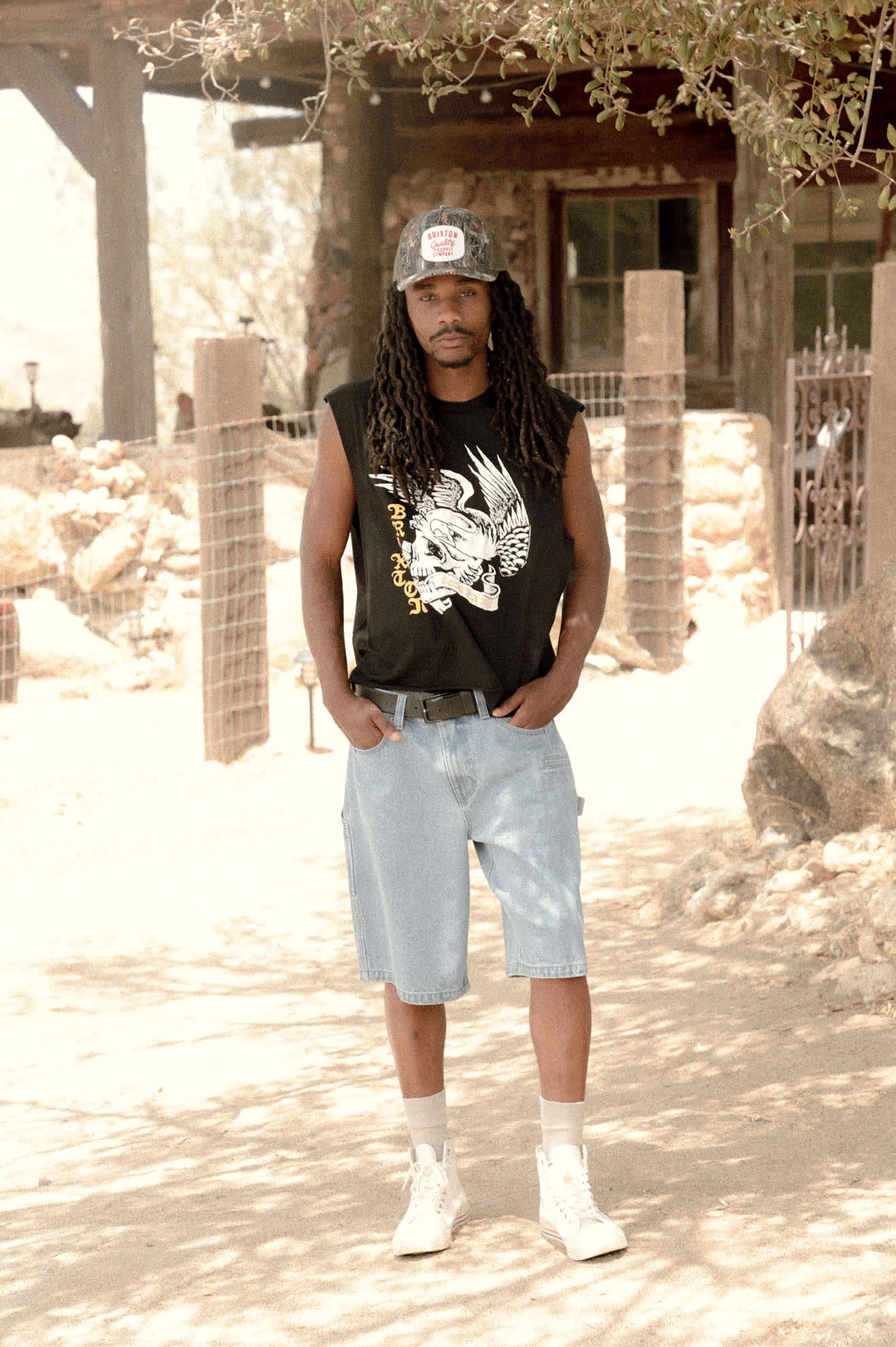 Wolcott Worn In Boxy Muscle Tank