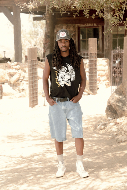 Wolcott Worn In Boxy Muscle Tank