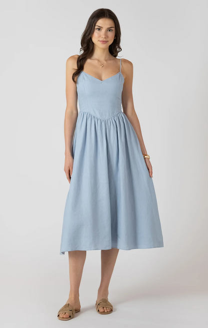 V Waist Maxi Dress
