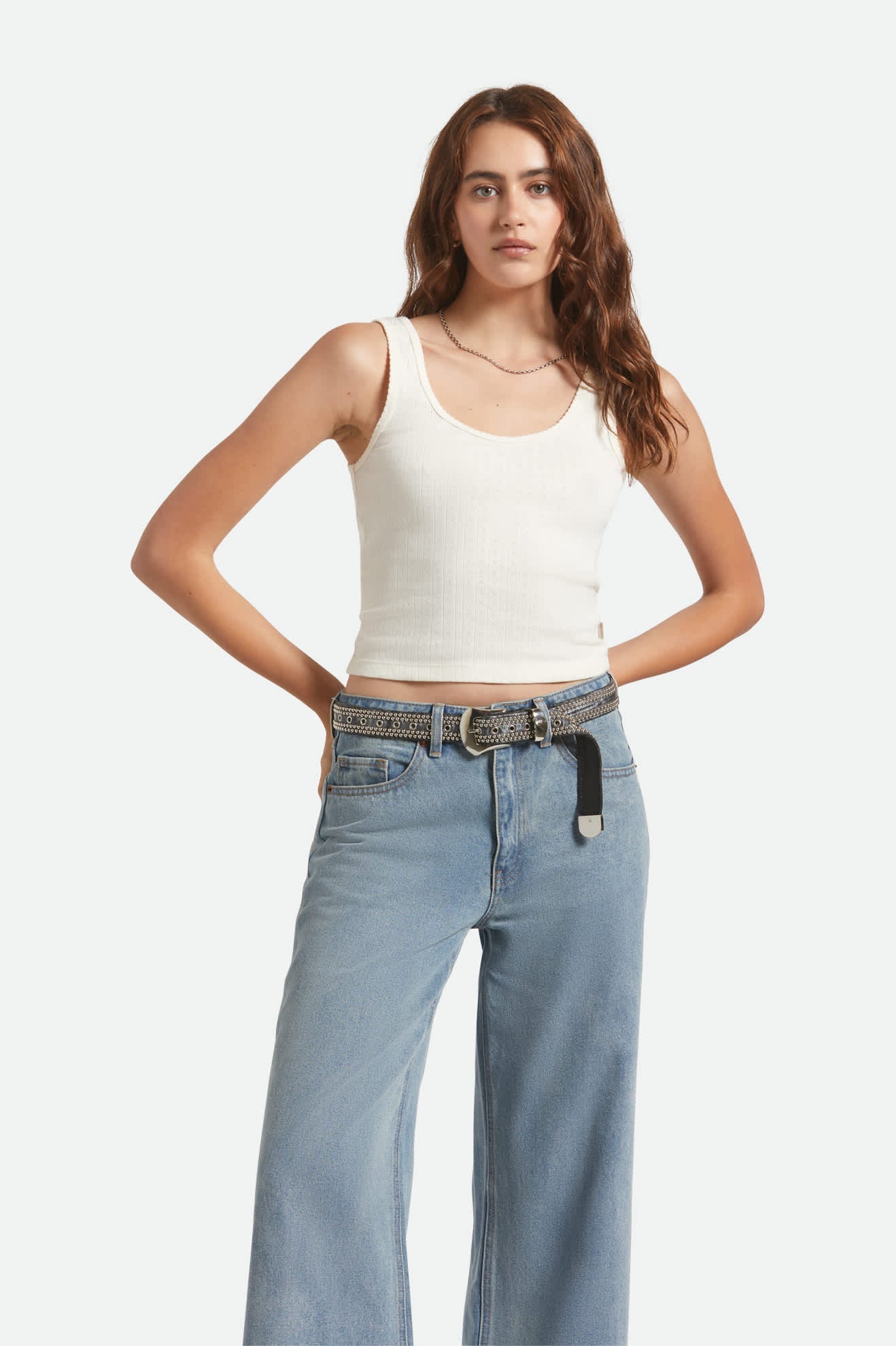 Pointelle Slim Fit Tank