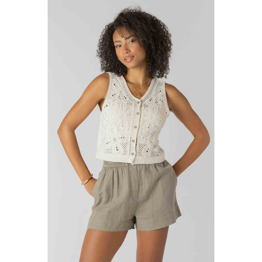Crochet Buttoned Vest