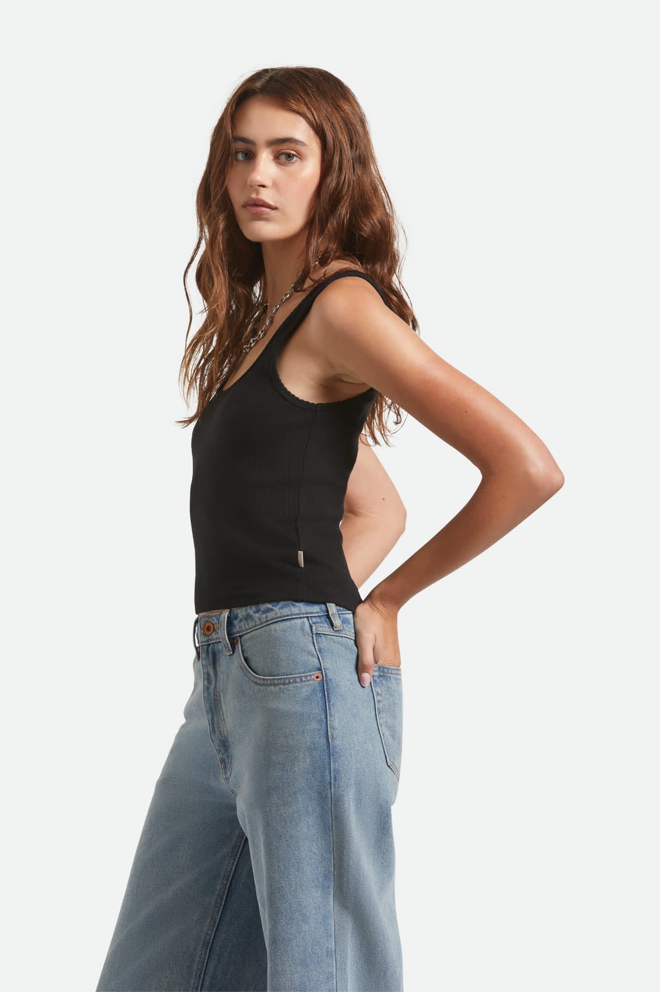 Pointelle Slim Fit Tank