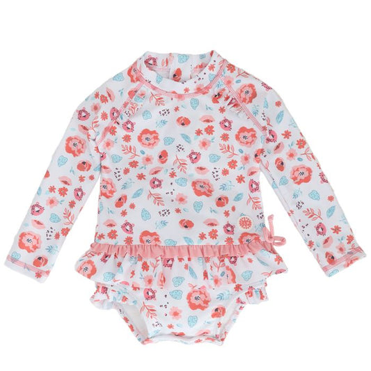 One Piece Zipper Swimsuit - Baby