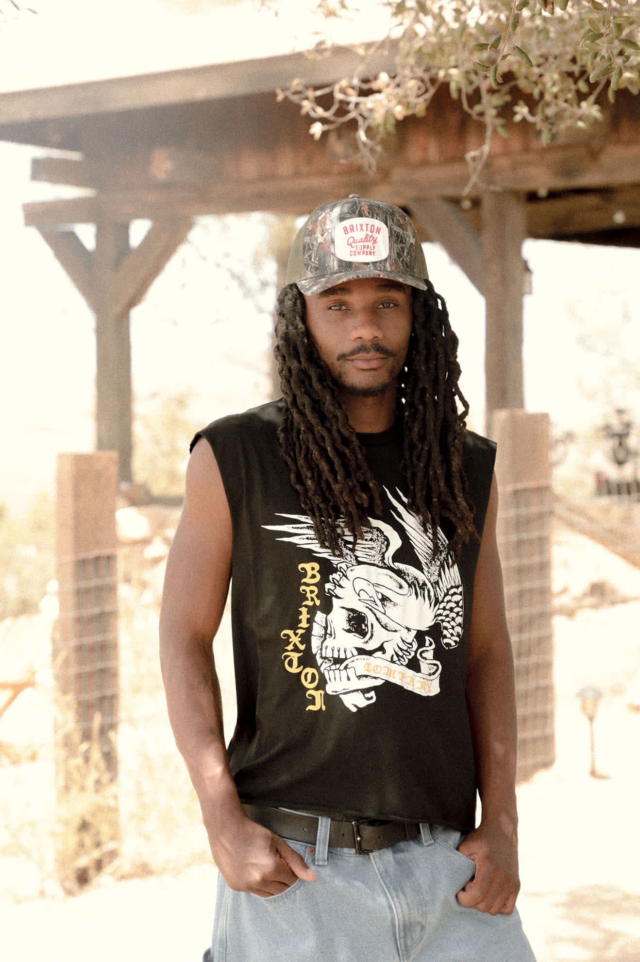 Wolcott Worn In Boxy Muscle Tank