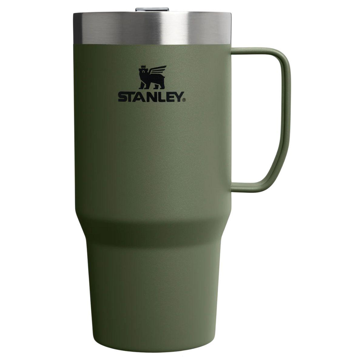 Stanley Everyday Suburban Mug 24oz in dried pine green with stainless steel lid