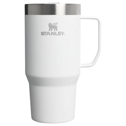 Stanley Everyday Suburban Mug 24oz in frost white with stainless steel rim