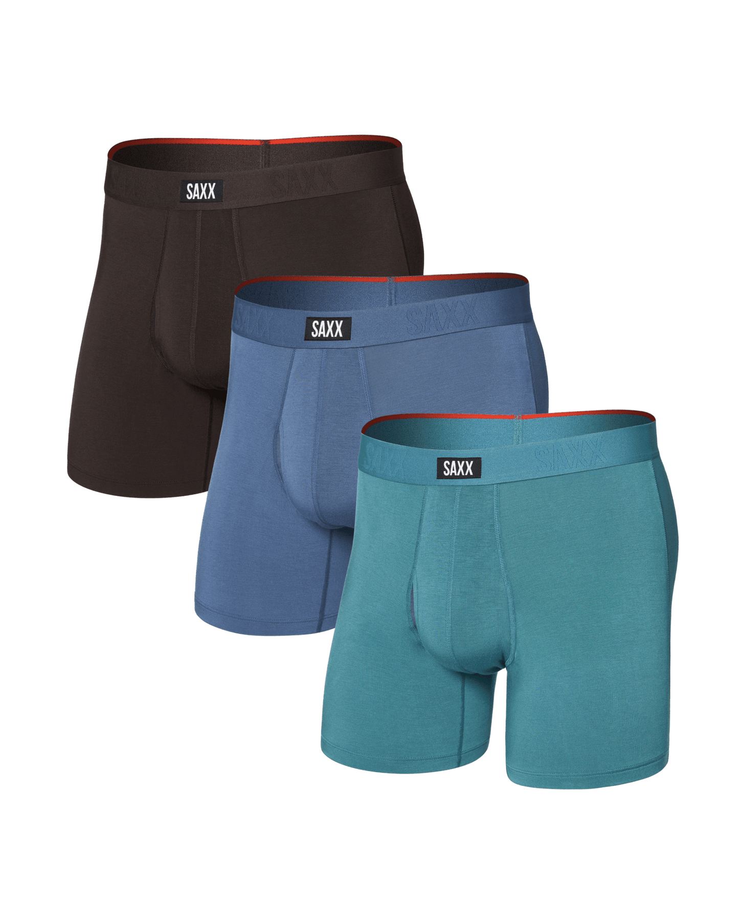 VIBE Xtra Soft Comfort Boxer Brief Fly 3 Pack