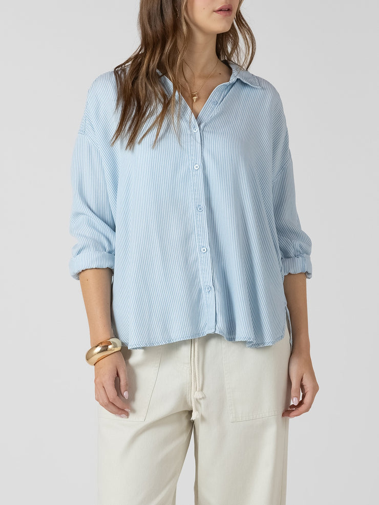 Relaxed Button Front Shirt