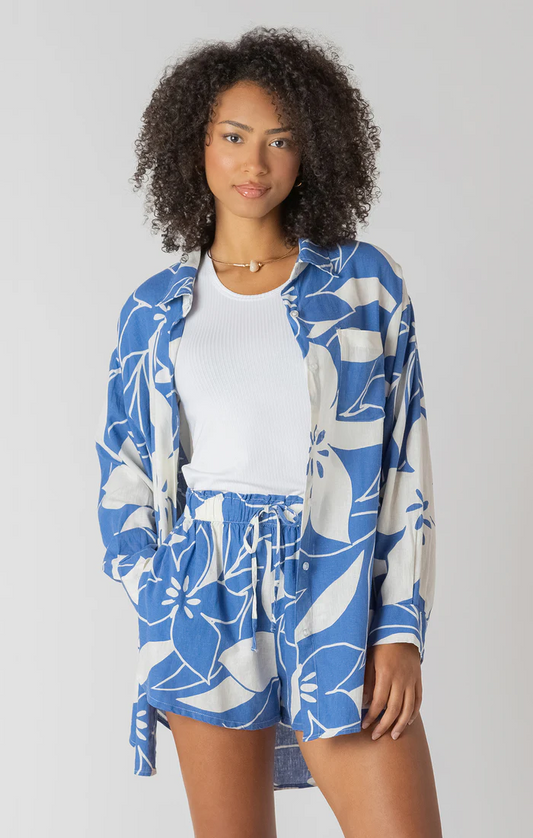 Button Front Linen Shirt