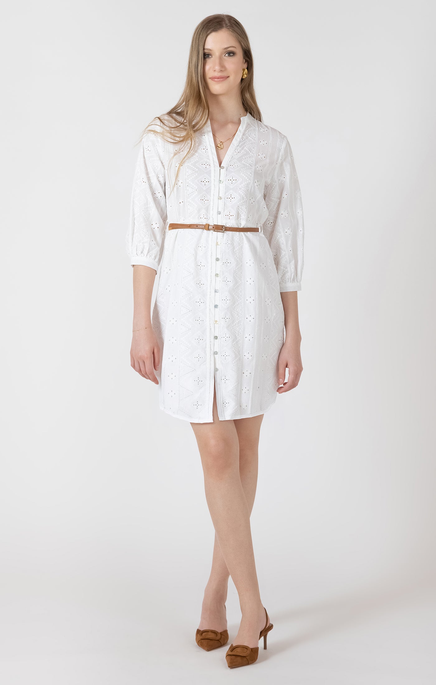 LS Embroidered Dress