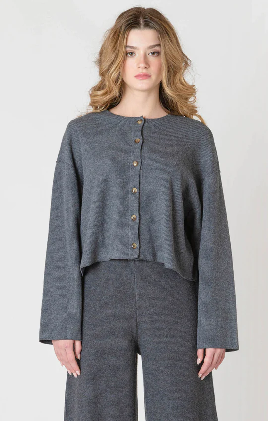 Wide Leg Ribbed Pant