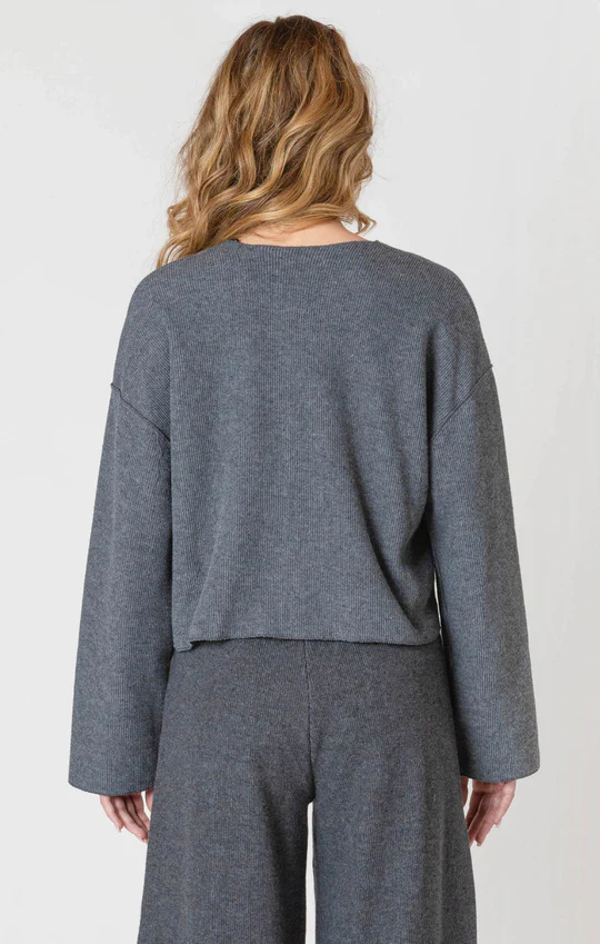 Wide Leg Ribbed Pant